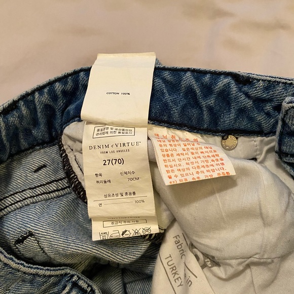 Denim of Virtue Distressed Jean size 27 - Picture 11 of 12